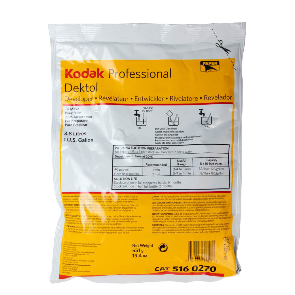 Kodak Professional Dektol Révélateur en poudre pour papiers (3.8 Litres)