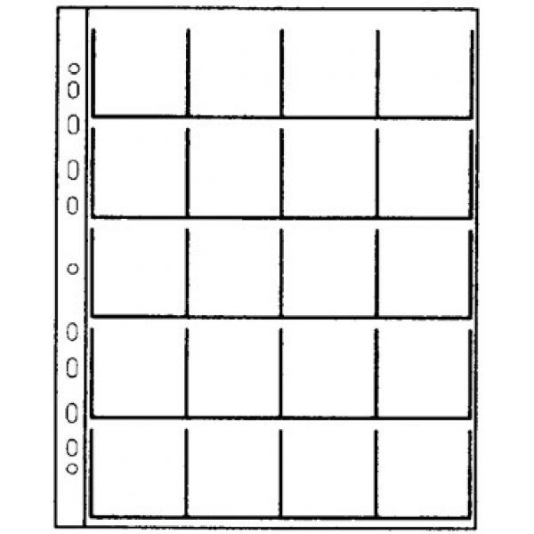 Dia-Sichthüllen für 20 Kleinbilddias 10 Blatt