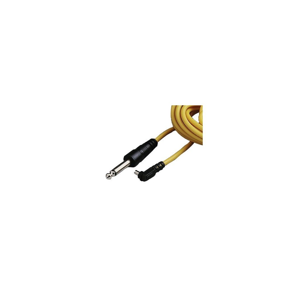 Hama Blitzkabel "Studio", PC-Stecker/6,3-mm-Stecker, 5 m, Gelb