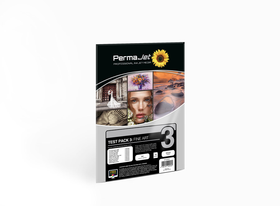 PermaJet A4 Fine Art Test Pack 3 (2x 9 sheets)