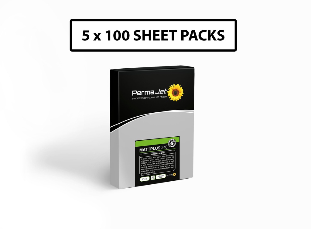 Permajet Matt Plus - 240gsm - (5x100) 13x18 cm - 7x5" 500 sheets