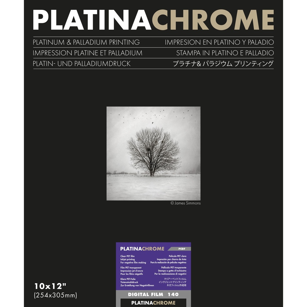PLATINACHROME DIGITALFILM 140 - 10x12 - 25.4 x 30.5cm (25 fiches)