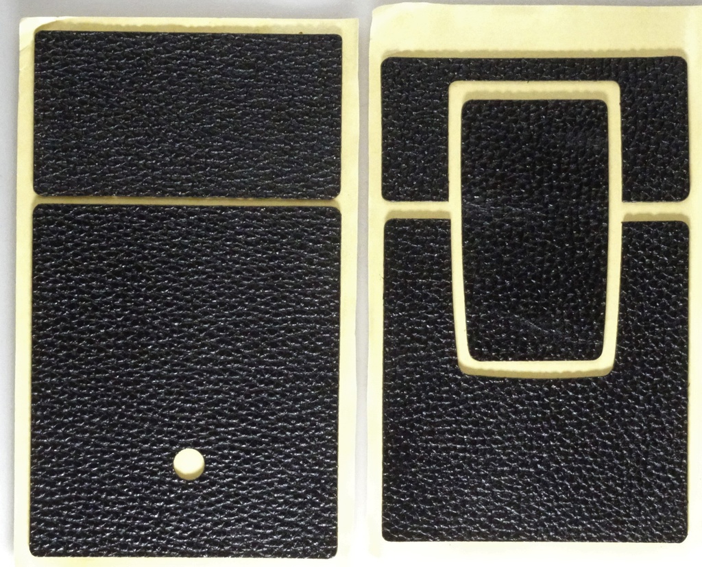 SX-70 Skins, schwarzes Leder mit Struktur