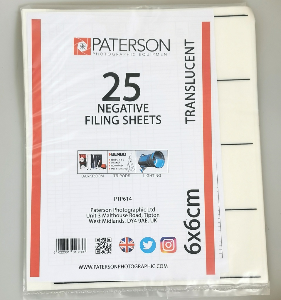 Paterson Pergaminhüllen 6x6 (25 Blatt) 