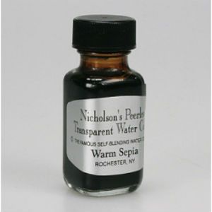 Peerless Black and White (Liquid) Spotting Dye - Warm Sepia 1/2 oz