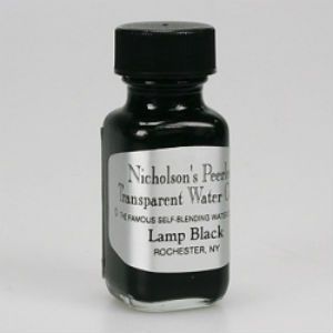 Peerless Black White (Liquid) Spotting Dye - Lamp Black 1 oz