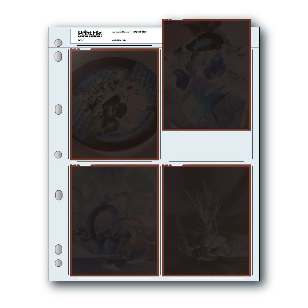 Printfile negative sleeves 10,2x12,7cm (4x5") - 100 sheets