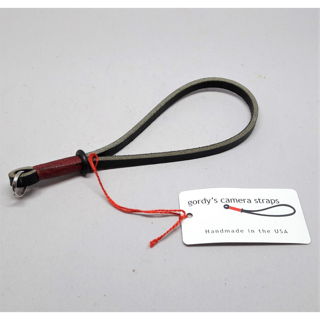 Gordy Strap Handschlaufe, black/red yarn