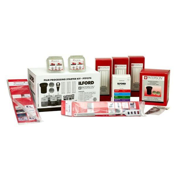 Ilford &amp; Paterson Film Starter Kit (Zubehör-Set mit Chemie für Filmentwicklung)