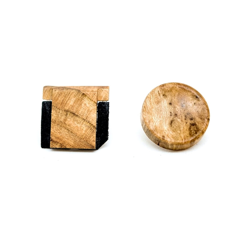 Artisan Obscura Set Cherry Burl 14mm Convex + Cover