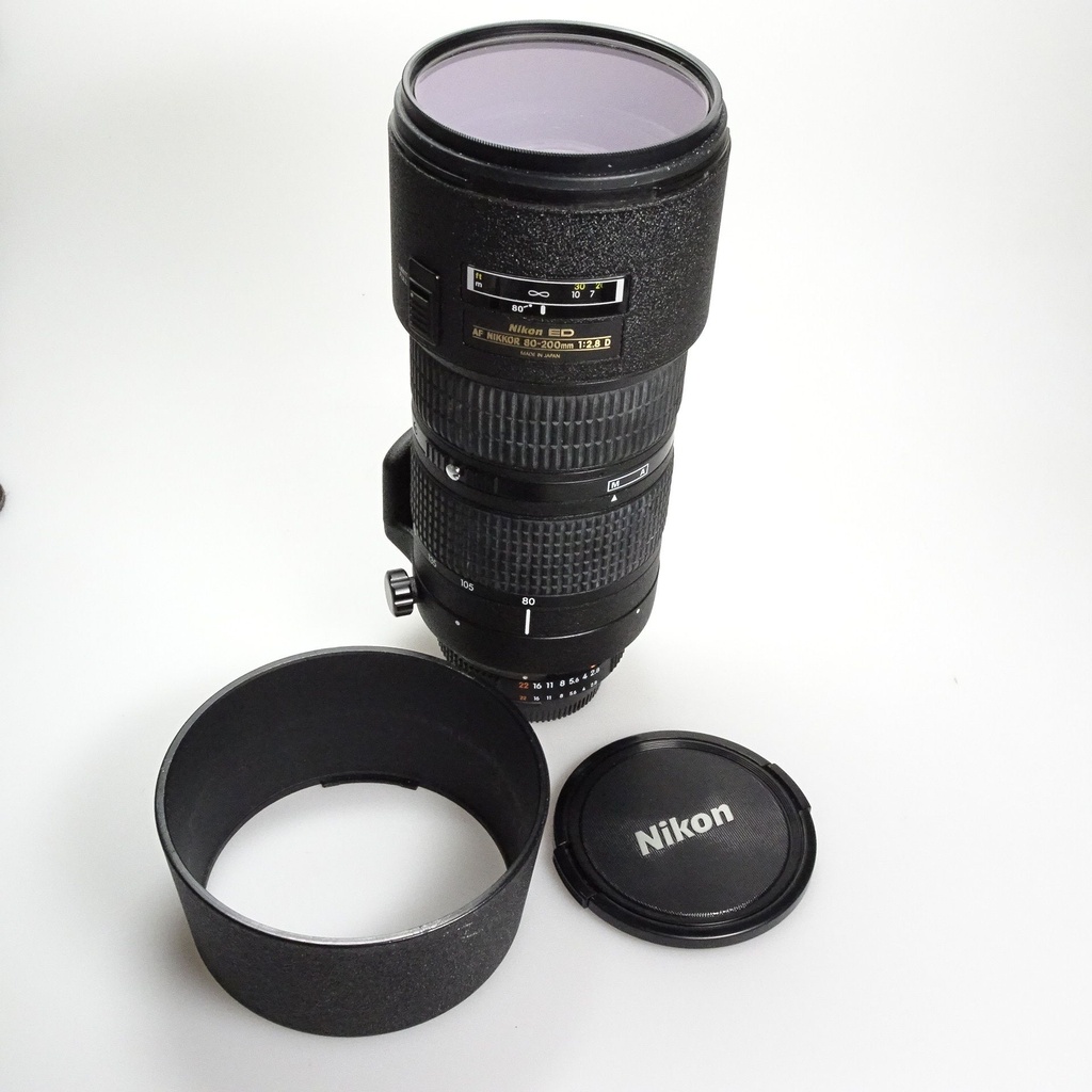 AF Nikkor 80-200mm f2.8D (inkl. Sonnenblende)