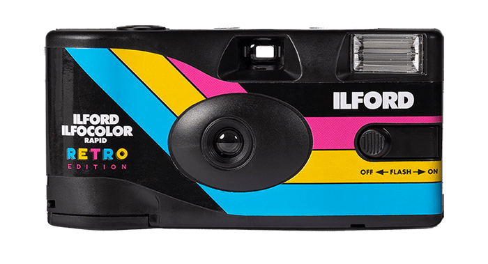 Ilford Einwegkamera Ilfocolor Rapid Retro Schwarz