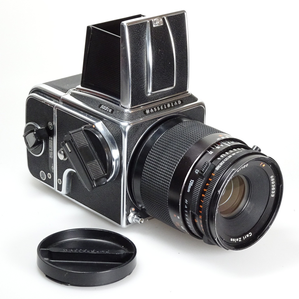 Hasselblad 503 CX mit 120 Makro-Planar und A12 Magazin