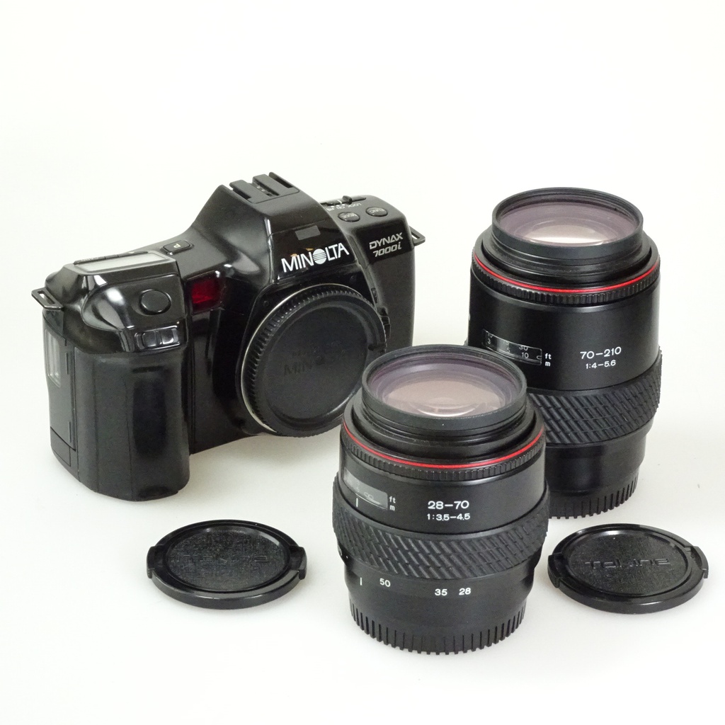 Minolta Dynax 7000i mit Tokina 28-70 und 70-210