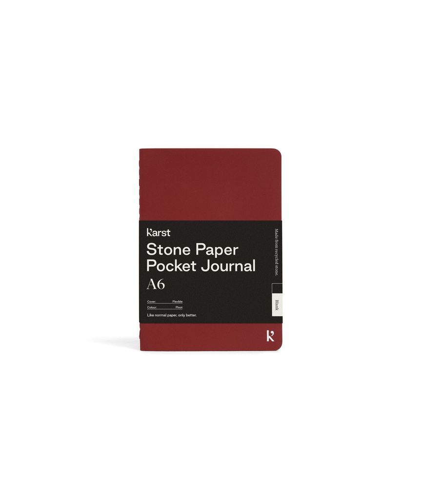 Karst Stone Paper A6 Pocket Journal (Pinot)