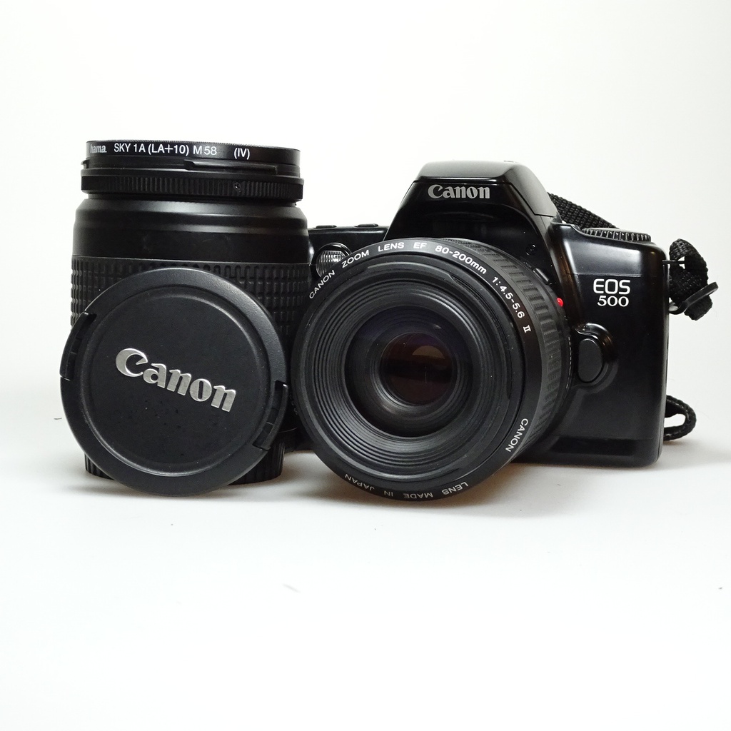 Canon EOS 500 + 28-80mm und 80-200mm Objektiv