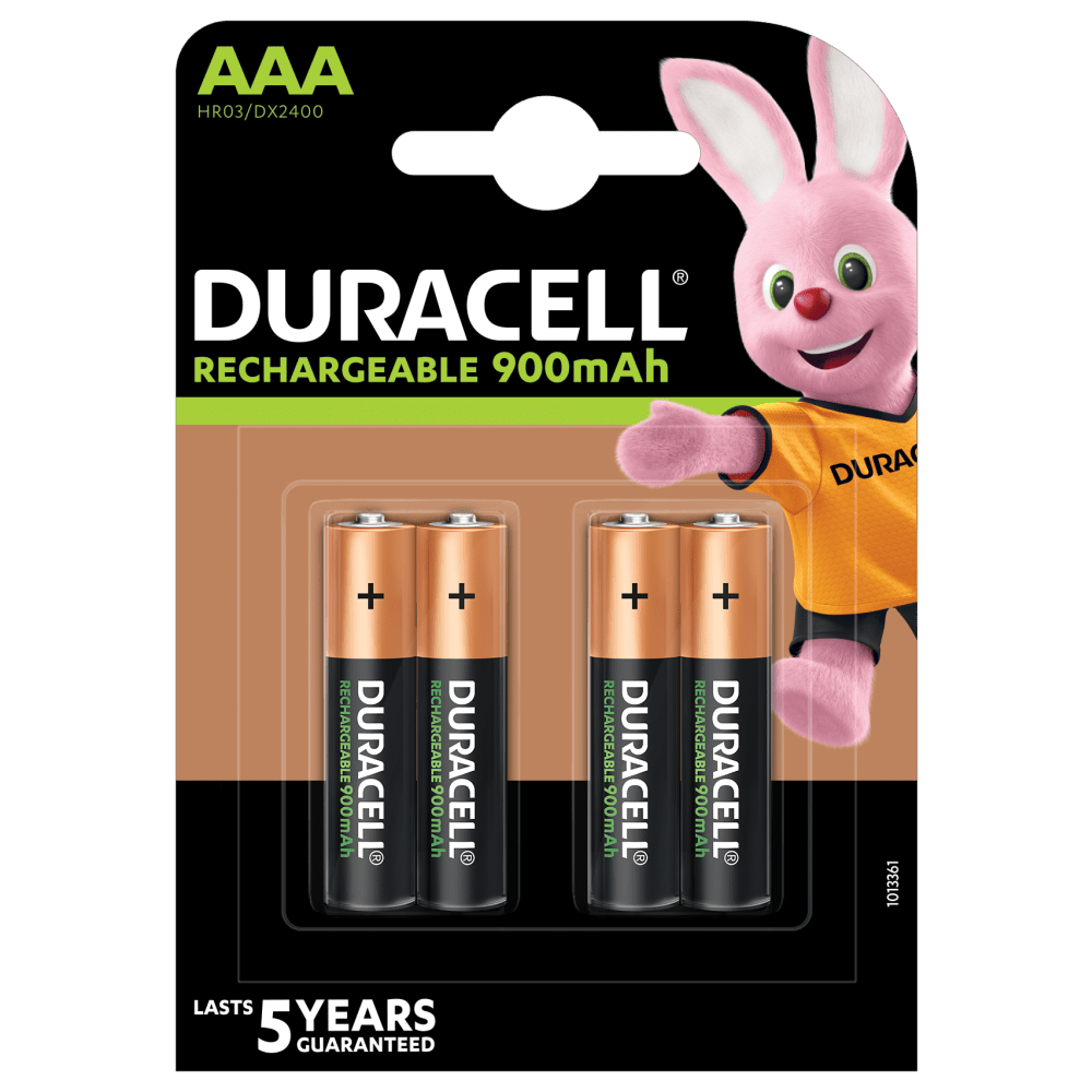 Duracell Rechargeable AAA (900mAh) 4 pieces