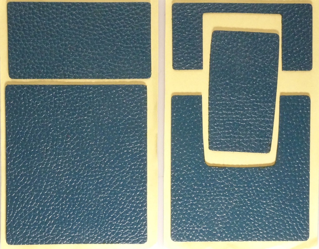 SX-70 Skins, blau-grünes Leder mit Struktur