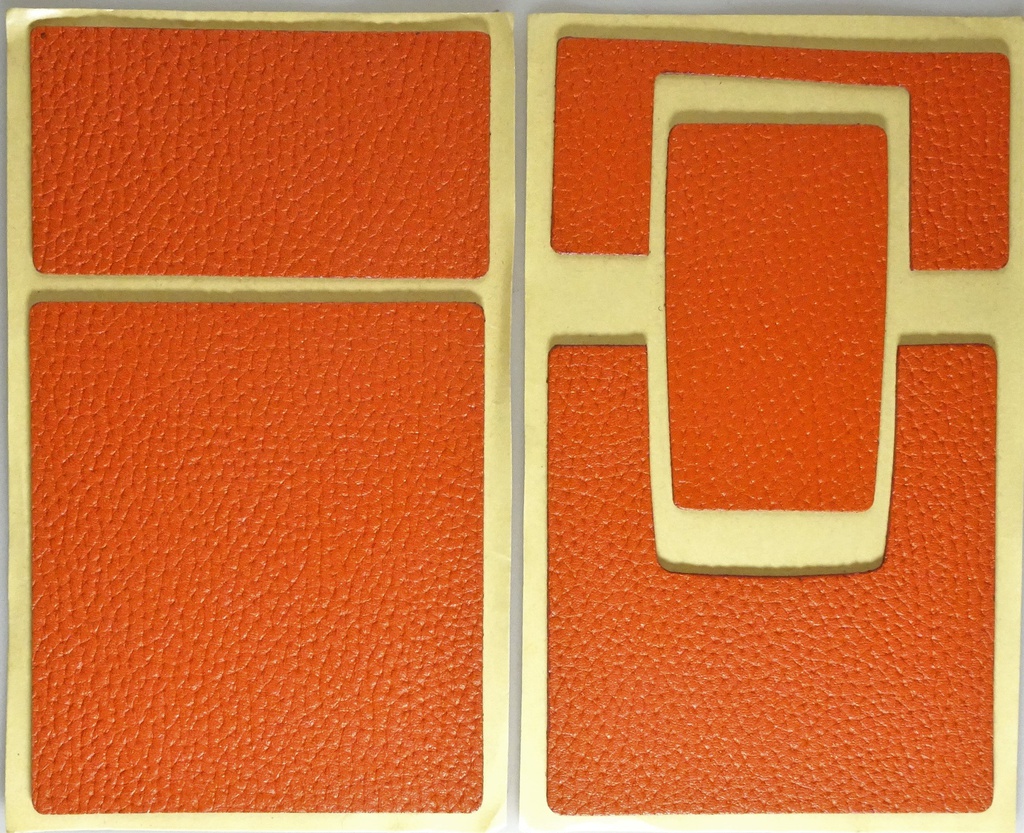 SX-70 Skins, orangenes Leder mit Struktur