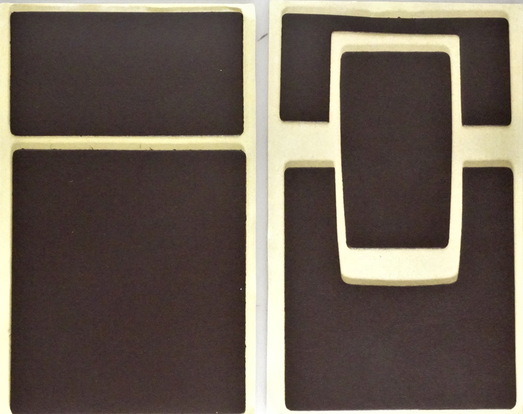 SX-70 Skins, dunkelbraunes Leder matt