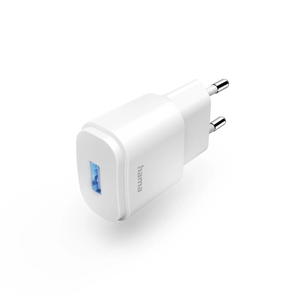 Hama Ladegerät mit USB-A-Buchse, 6 W, Weiss