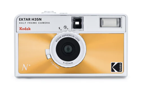KODAK EKTAR H35N Half Frame Camera, glazed orange