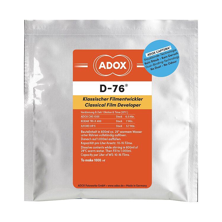 ADOX D-76 Filmentwickler zum Ansatz von 5000 ml