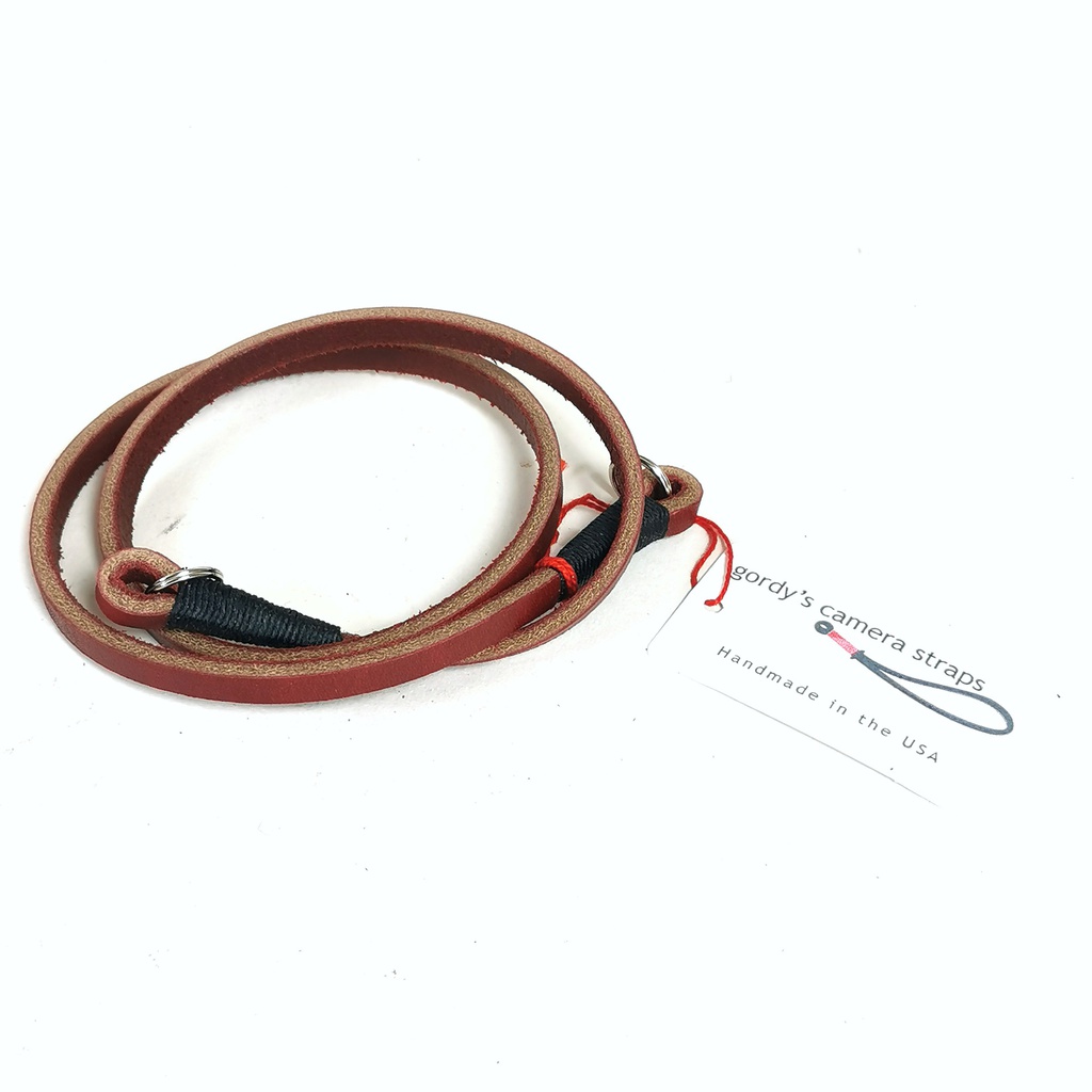 Gordy's Trageriemen 75cm burgundy / black