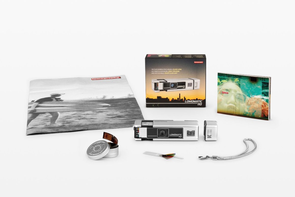 Lomomatic 110  Fotocamera & Flash (Metal)