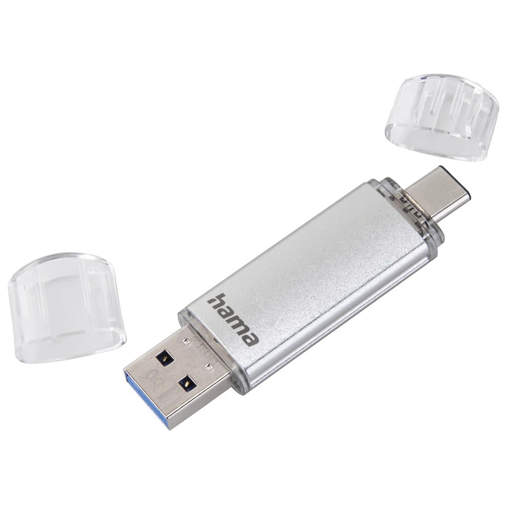 Hama USB-Stick "C-Laeta", Type-C USB 3.1 / USB 3.0, 16GB, 40 MB / s, Silber