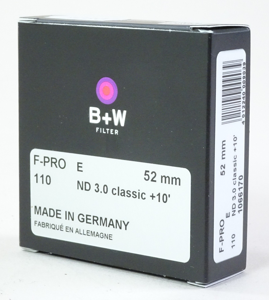 B+W F-PRO ND +10 Blenden