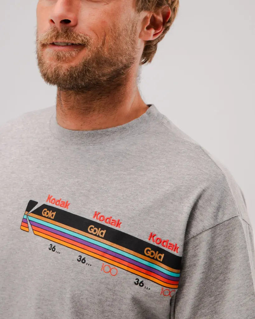 KODAK T-SHIRT GOLD OVERSIZE GREY M