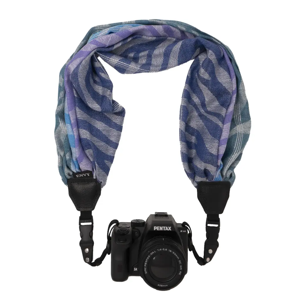 MY FAVE - Camera Scarf Strap - Indigo Dream