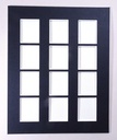 Passepartout Fotoautomatica 3 Streifen 1,9mm schwarz