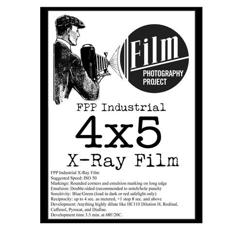 FPP BW NEGATIVE X-RAY FILM (25 Blatt)